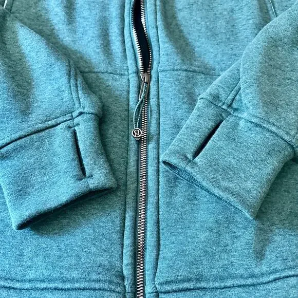 Lululemon Scuba Oversized Funnel Neck Zip Up Plush Green XS/S - Picture 3 of 9